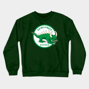 Rhinelander Wisconsin Hodag Lone Beast Patch Crewneck Sweatshirt